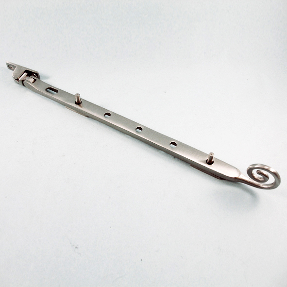 THD089/SNP • 300mm • Satin Nickel • Curly Tail End Casement Stay